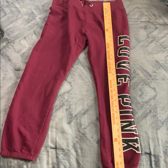 Pink Victoria’s Secret Capri sweat pants Love Pink - Picture 3 of 5